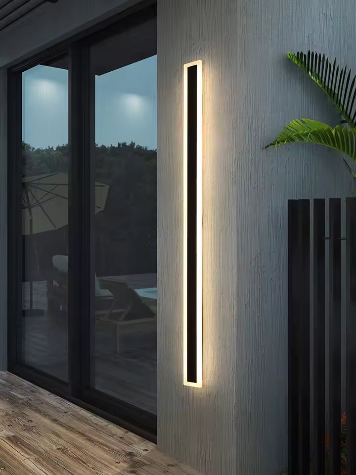 GlobalGoodsBox™ Minimalist Outdoor Waterproof LED Wall Lamp – IP65 Aluminum Light for Garden, Porch, Facade