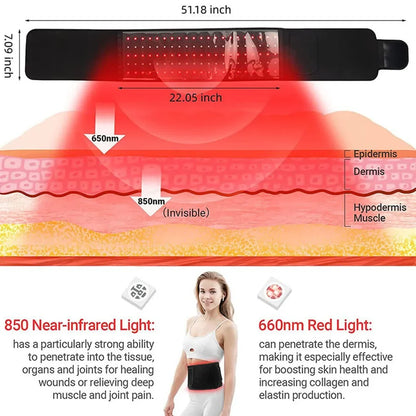 Red Belt™ Infrared LED Therapy Belt for Pain Relief & Slimming