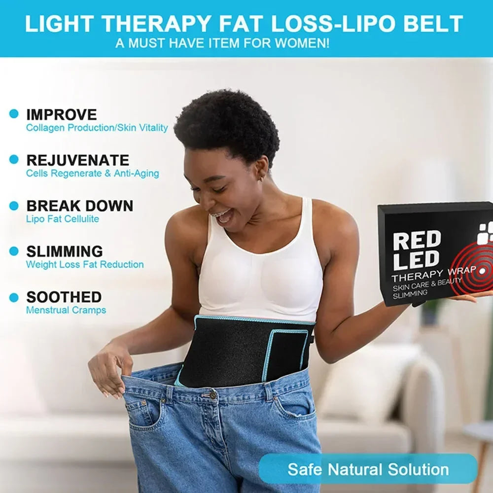 Red Belt™ Infrared LED Therapy Belt for Pain Relief & Slimming