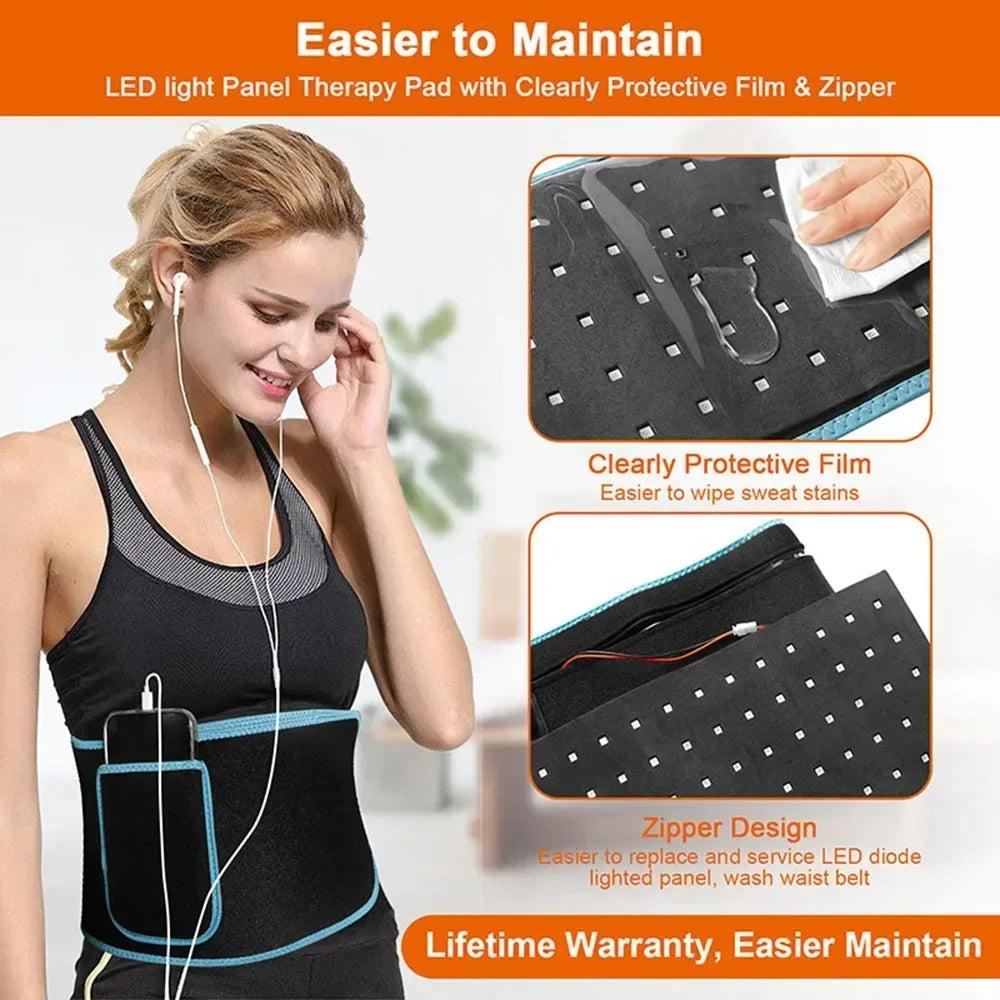 Red Belt™ Infrared LED Therapy Belt for Pain Relief & Slimming