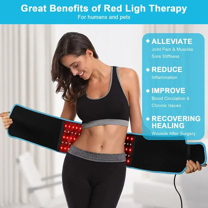 Red Belt™ Infrared LED Therapy Belt for Pain Relief & Slimming