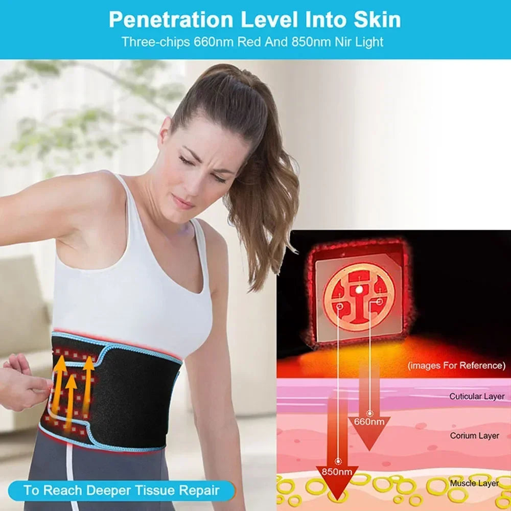 Red Belt™ Infrared LED Therapy Belt for Pain Relief & Slimming